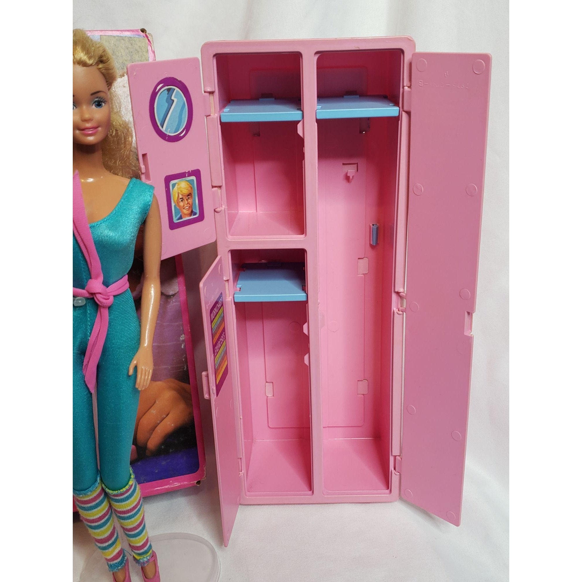 Vintage 1983 Great Shape Barbie and Workout Center as is
