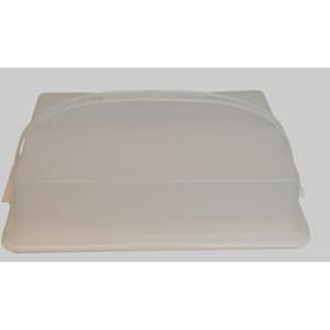 Vintage Tupperware 622 Fresh n Fancy Opaque Cake Taker With Handle 3 Pcs 13x9x4