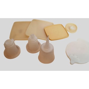 Vintage Tupperware Deckel Lot 7 Stück Assorted Kann nicht Trennen