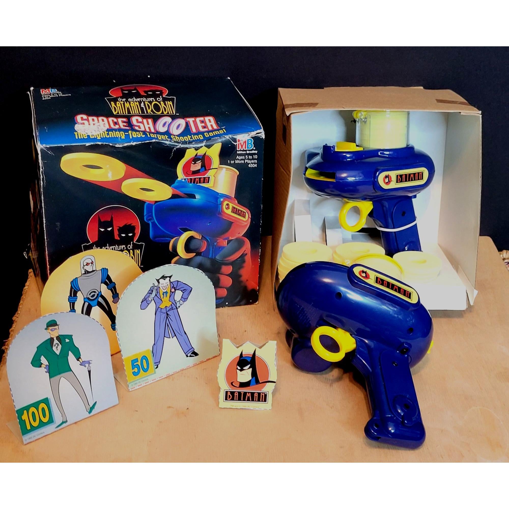 Vintage Batman and Robin Space Shooter 1995 Milton Bradley Set of