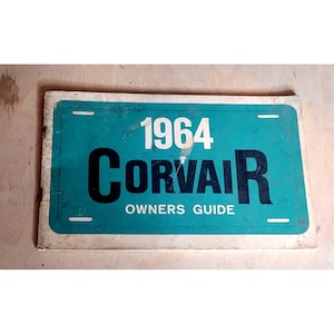 Vintage Corvair User Manual 1964 Paperback Has Writing and Wear