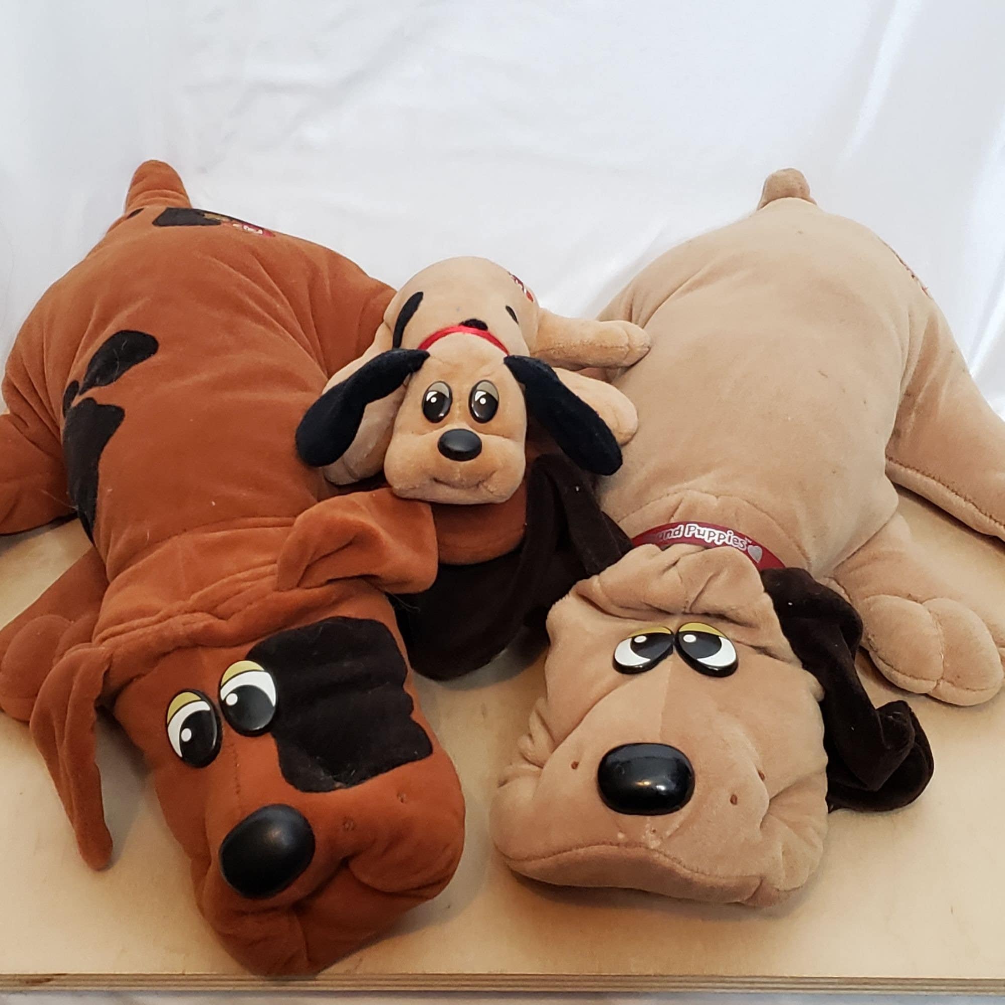 Vintage Pound Puppies Lot of 3 Tonka Plush Dogs 2 Large 1 Small Played With Condition Etsy