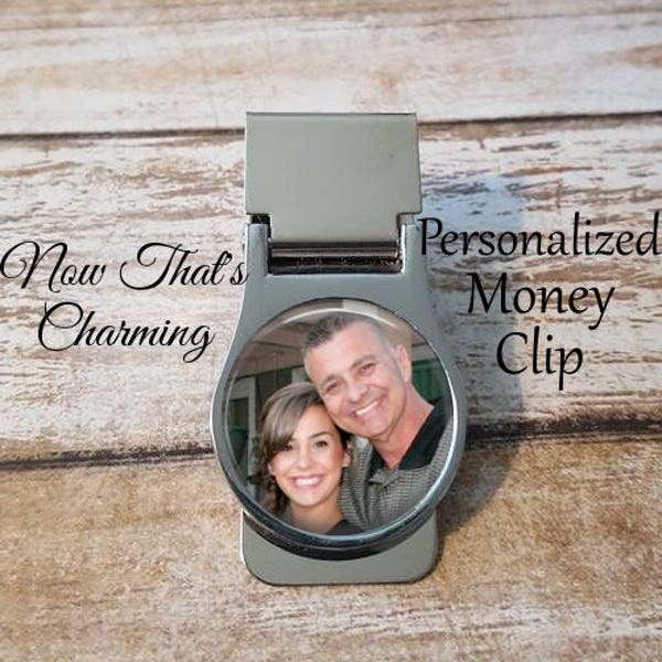 SALE! Personalized Money Clip with Photo - Father of the Bride Gift