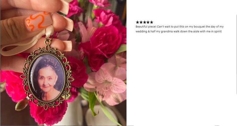 a hand holding a picture of a woman