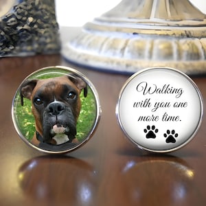 Pet Memorial Cuff Links - With Photo - Groom Gift