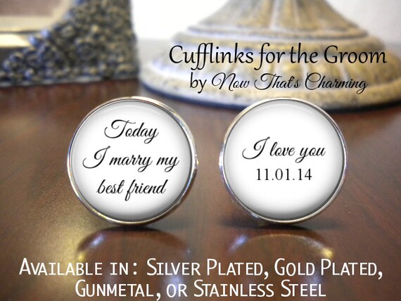 Grandfather of the Bride SALE Grandfather of the Bride Cufflinks Personalized Cufflinks