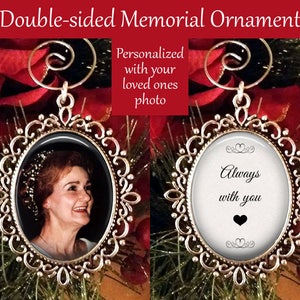 SALE! Memorial Ornament Personalized with Photo - Christmas Ornament - Always with you