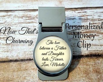 SALE! Father of the Bride Money Clip - The love between a father and daughter - Personalized Money Clip