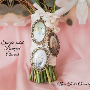 Wedding Bouquet Charm, Bridal Bouquet Memorial Charm, Bouquet Photo Pendant,  Bridal Gift, Gift For B…