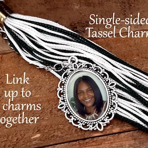Personalized Graduation Tassel Charm - Photo Keepsake