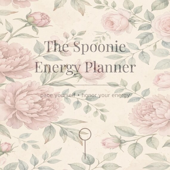 Floral Spoonie Planner, Chronic Illness Planner Printable, Energy Budget Pacing Planner, Fibromyalgia Symptom Tracker, Chronic Fatigue