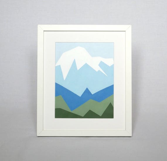 Mount Robson Original Mountain Painting 9x7 Canadian Etsy