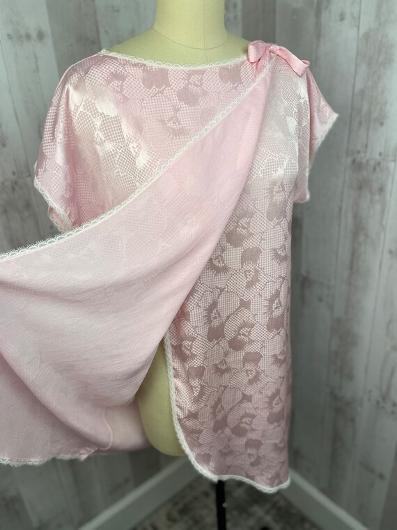 1980s Dior Vintage NEGLIGEE LINGERIE~Pale Pink Ba… - image 6