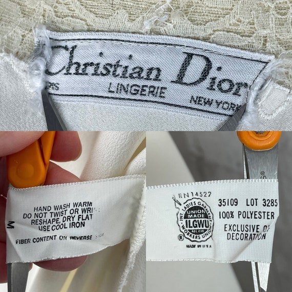 DIOR 1980s Vintage Christian Dior Peignoir Robe Ruffl… - Gem