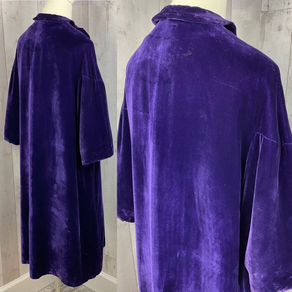 1950s Vintage Purple Velvet Opera Coat Lavender S… - image 7