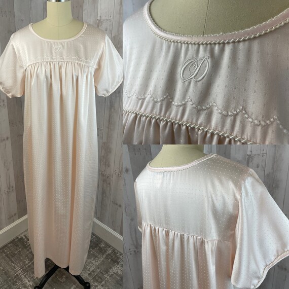 DIOR Vintage Nightgown 1970s Christian Dior Pale P