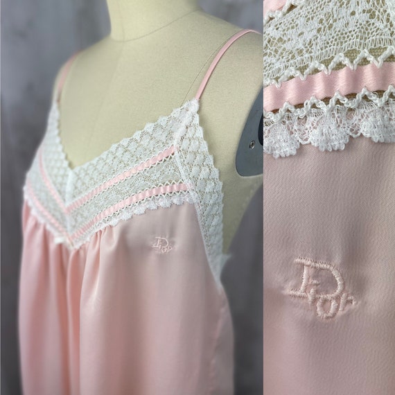 DIOR Vintage 1980s 2PC Christian Dior Bubblegum P… - image 4