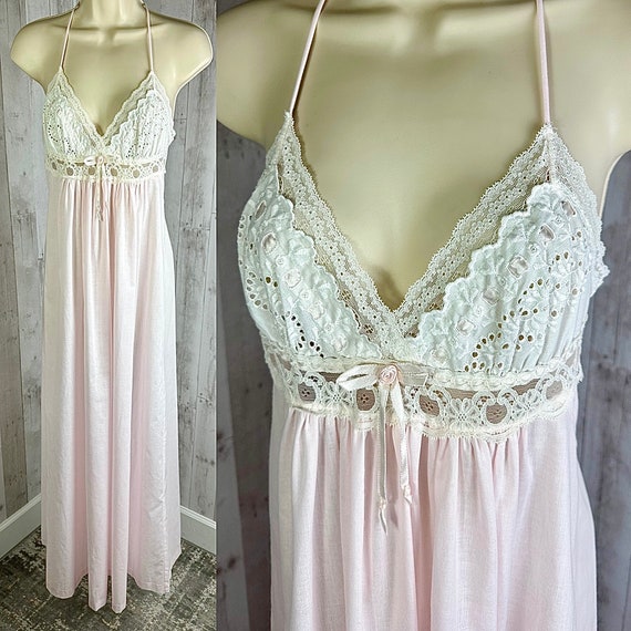 DIOR Vintage Nightgown 1980s Christian Dior Pale P