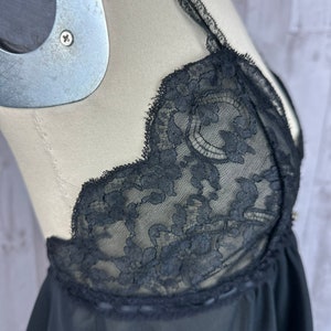 DIOR Vintage 1970s Black Sheer Teddy Christian Dior Sexy Lingerie Small image 7