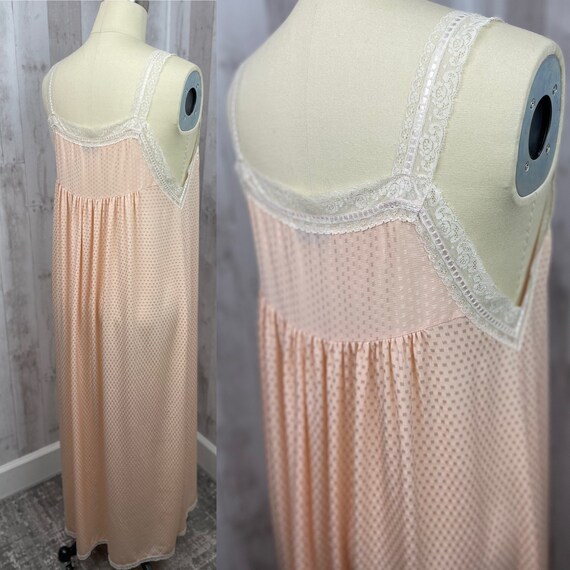 DIOR Vintage Nightgown 1980s Christian Dior Apric… - image 2