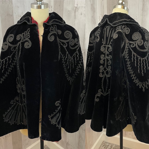 1900s Edwardian Velvet /& Horsehair Cape Antique 1900s Dark Brown Velvet Seal Fur Edwardian Cape Antique 1900s Witchy Gothic Capelet