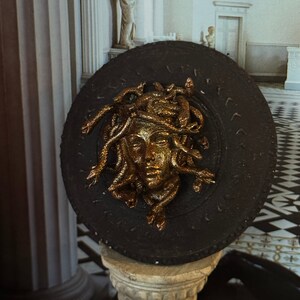 Dollhouse miniature Ancient Greek Medusa Shield