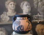 Dollhouse Miniature Ancient Greece hand painted amphora with the Ajax suicide. OOAK