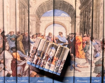 Dollhouse miniature philosophy books