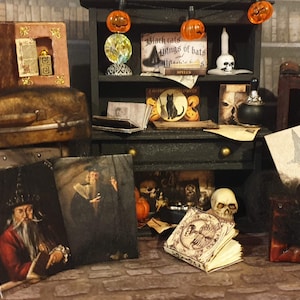 Dollhouse Miniature wizards paintings or signs