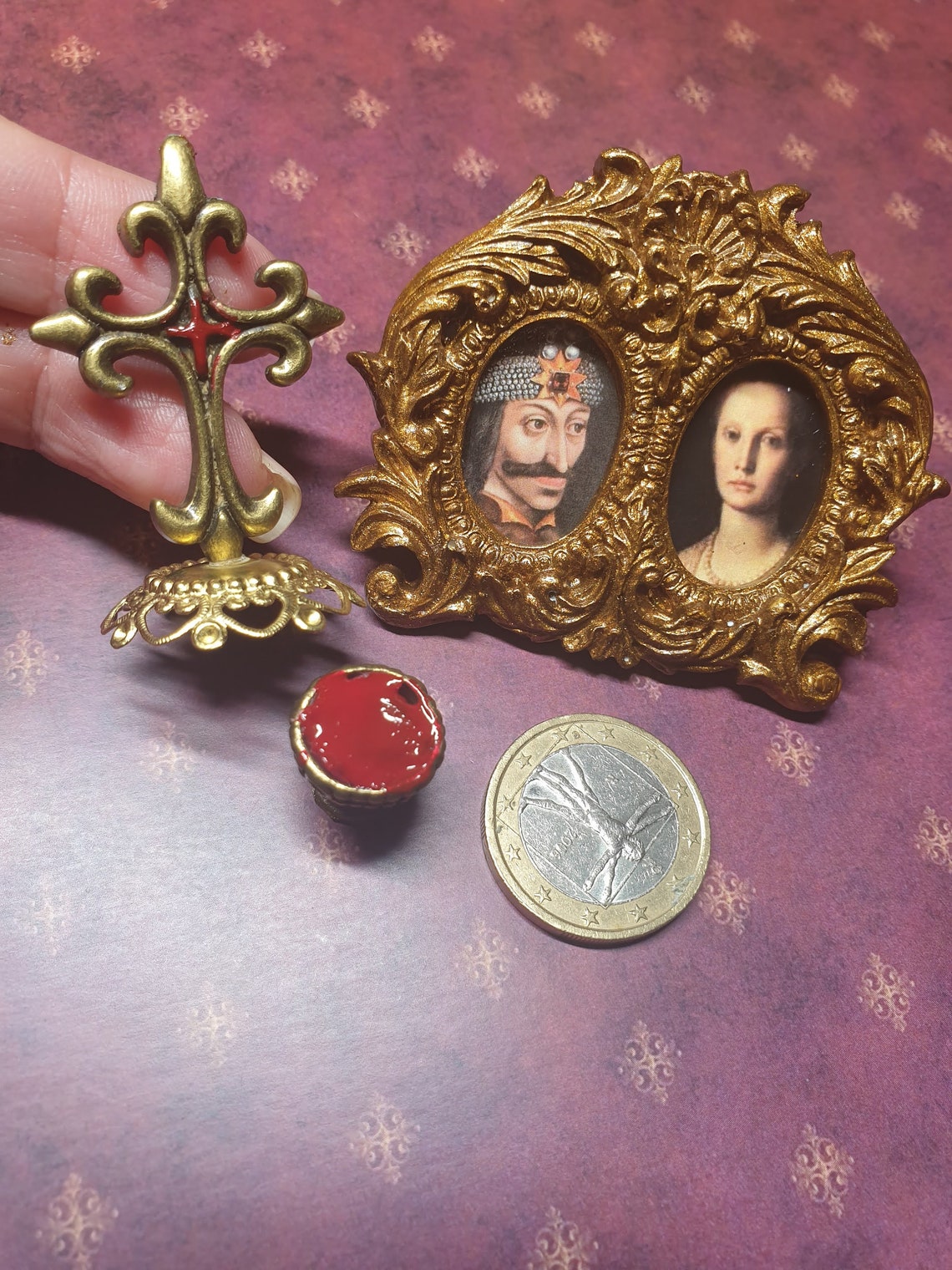 Dollhouse miniature vampire/Dracula/gothic set Etsy