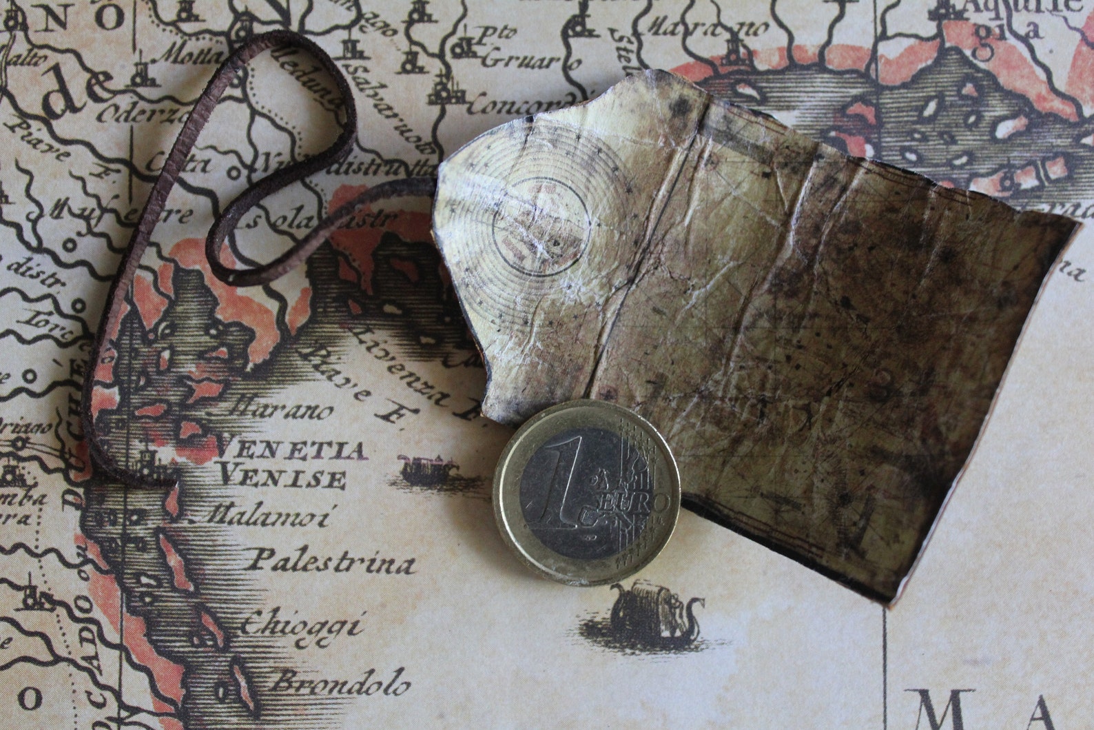 Dollhouse Miniature Ancient Columbus Map on Leather Etsy
