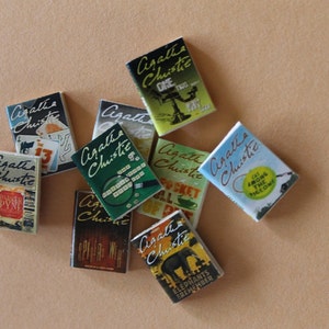 Dollhouse miniature Agatha Christie 9 books set