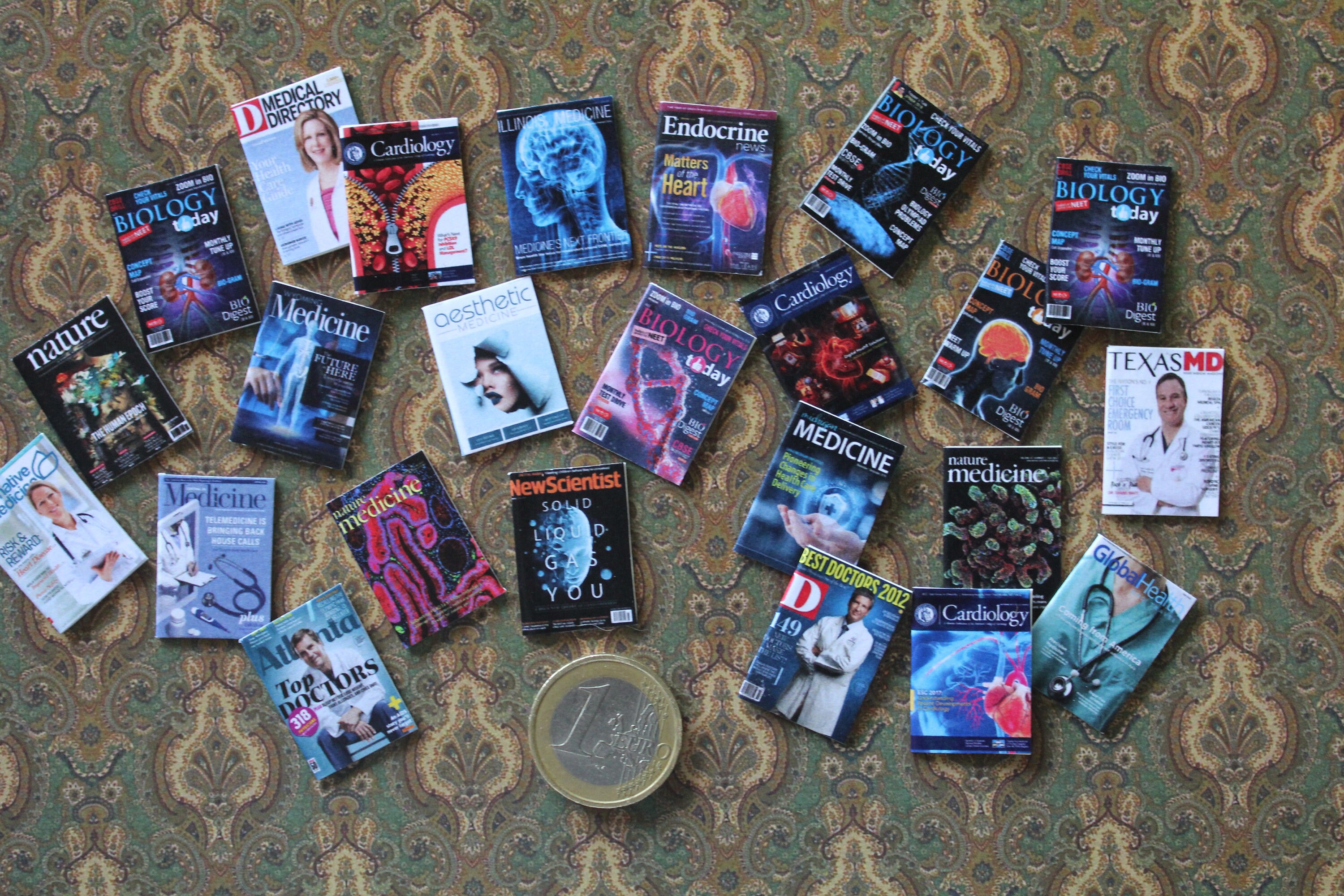 Biomedical Magazines Dollhouse Miniature 24 Different BIOMEDICAL/SCIENTIFIC Magazines - Etsy