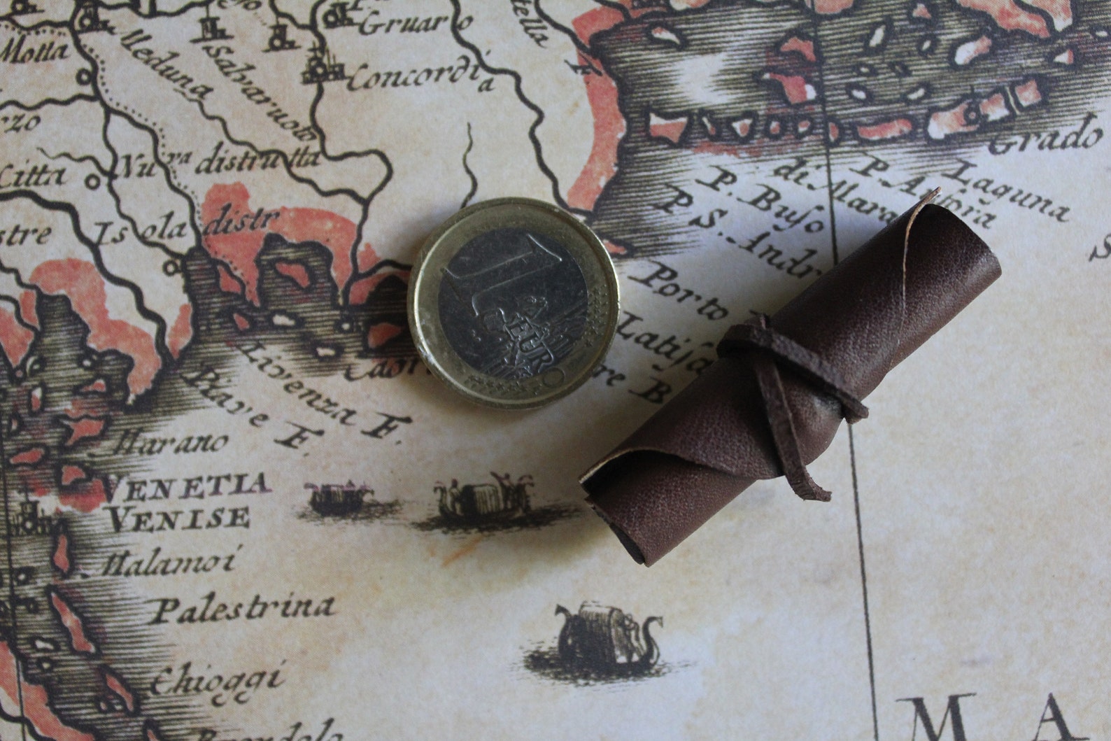 Dollhouse Miniature Ancient Columbus Map on Leather Etsy