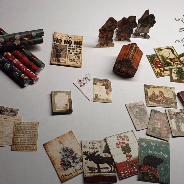 Dollhouse Miniature Christmas download set