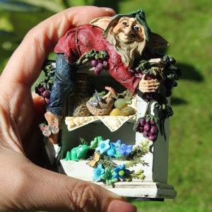 Dollhouse miniature elf&#39;s cabinet n.3 OOAK