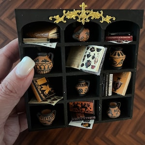 Dollhouse miniature Ancient Greek Vases Library