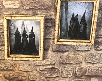 Dollhouse miniature witches paintings reproductions