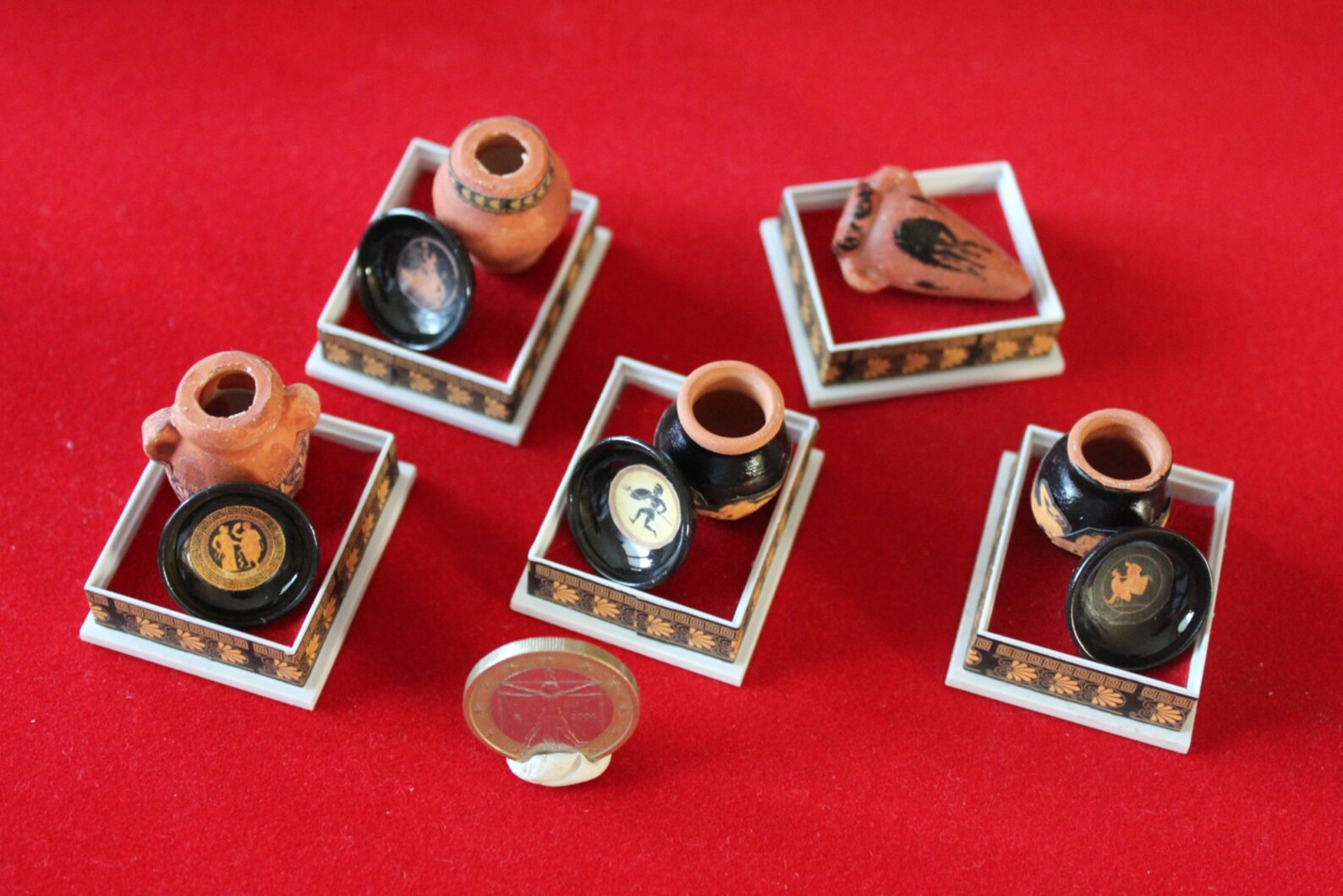 Dollhouse Miniature Museum Showcase With Greek Set Etsy