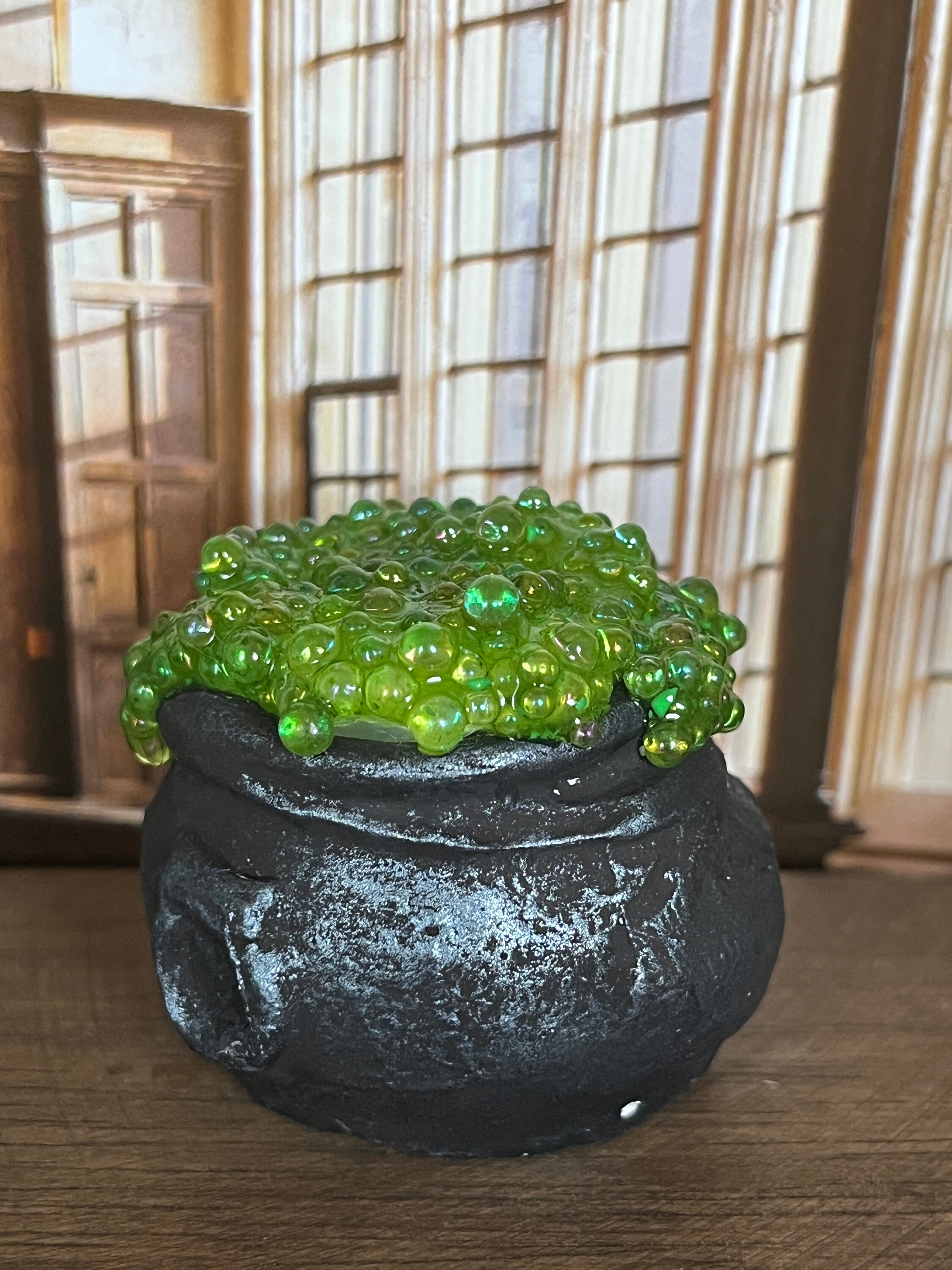 Dollhouse Miniature Cauldron With Bubbling Magic Potions - Etsy