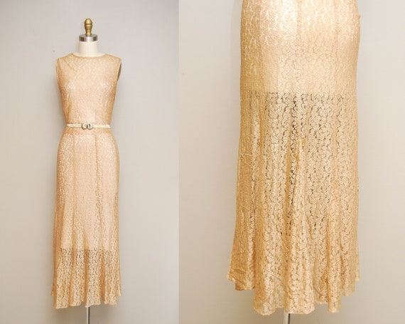 tea length rose gold dress