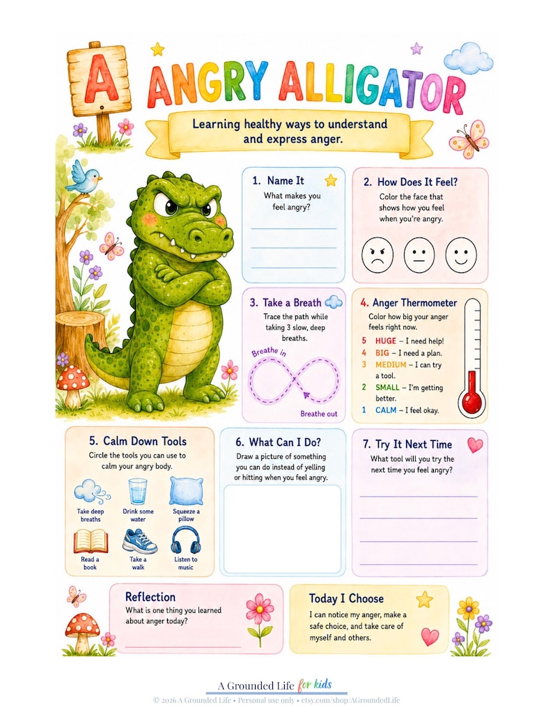 Anger Worksheets