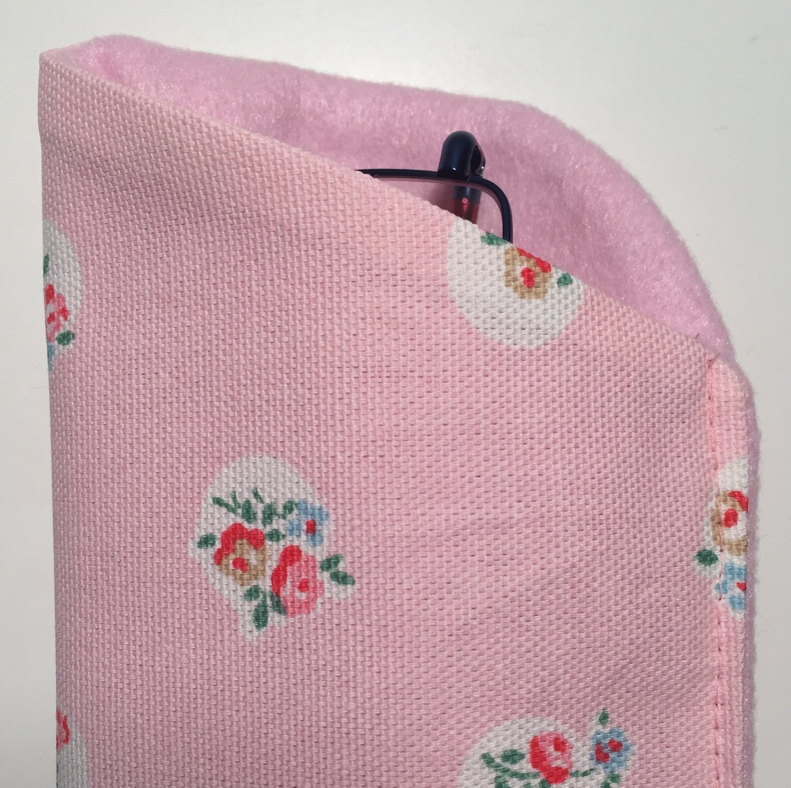 Glasses Case Made With Cath Kidston Dots and Flowers Pink Etsy