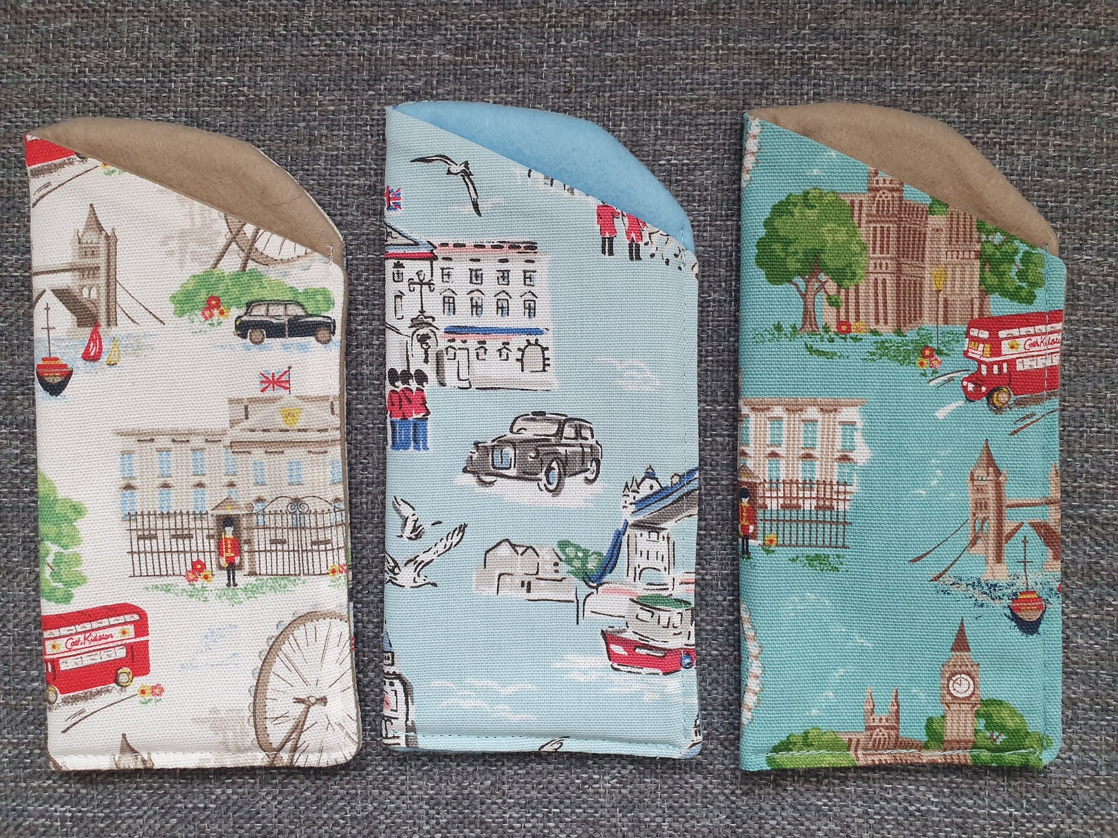 Glasses Case made with Cath Kidston London Green Etsy