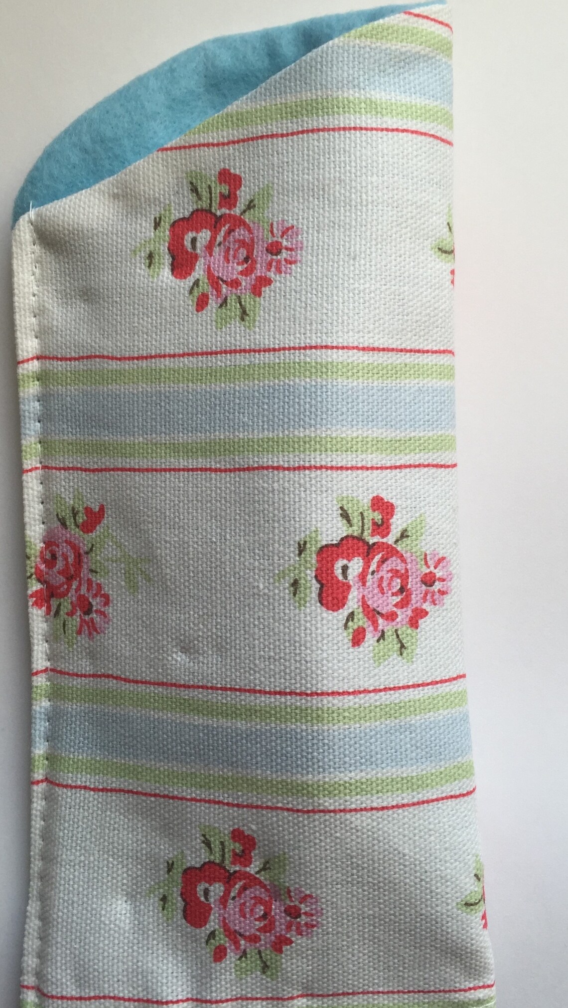 Glasses Case Made With Cath Kidston Stripe Flower Etsy