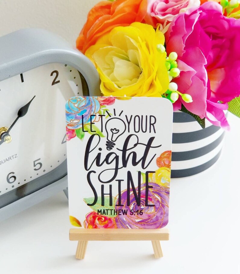 Let Your Light Shine Note & Scripture Cards SET OF SIX | Etsy