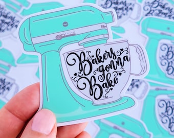 aqua bakers gonna bake mixer - vinyl decal sticker