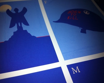 Movie Poster - Alphabet Poster - A-Z Film Poster - Film Quiz