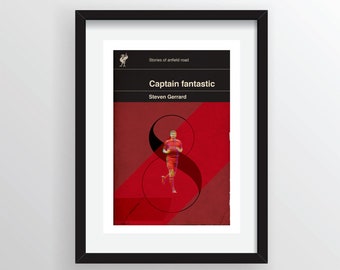 Liverpool-affisch - Steven Gerrard - YNWA - Julklapp - Födelsedagspresent - Liverpool FC-affisch - LFC-tryck - Fars dag-present