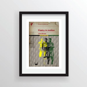 Liverpool FC Poster - LFC print - Football art - Liverpool poster - John Barnes - YNWA - fathers day gift - birthday gift